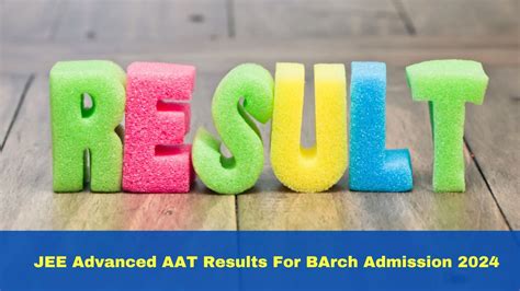 JEE Advanced AAT Result 2024 .